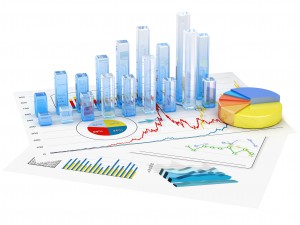 Graphs of financial analysis - Isolated